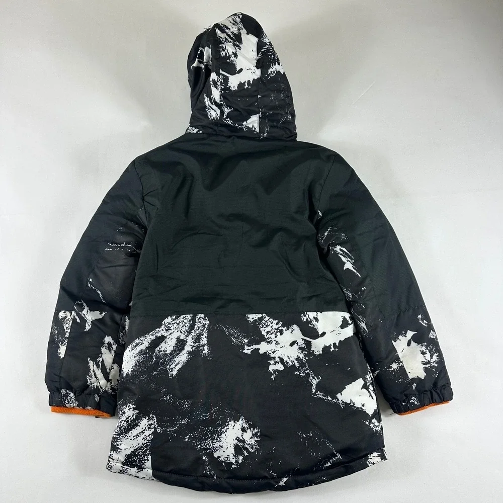 Hurley Youth Medium 10/12 Ski Snowboard Jacket Black Orange Mountains‎
